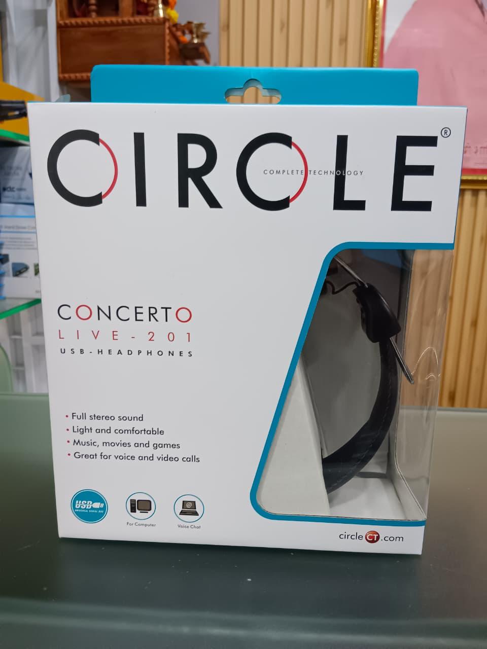 CIRCLE Concerto Live-201 USB Headphones