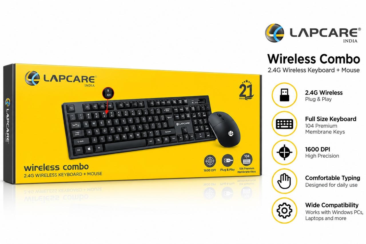 Lapcare D-Lite+ BLK Multimedia Mini Keyboard
