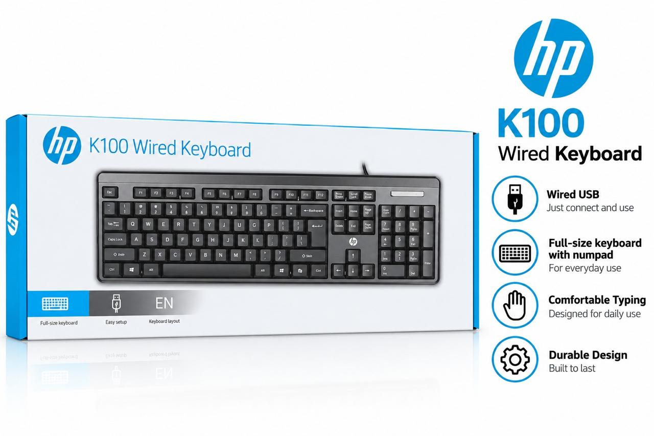HP K100 Wired Keyboard