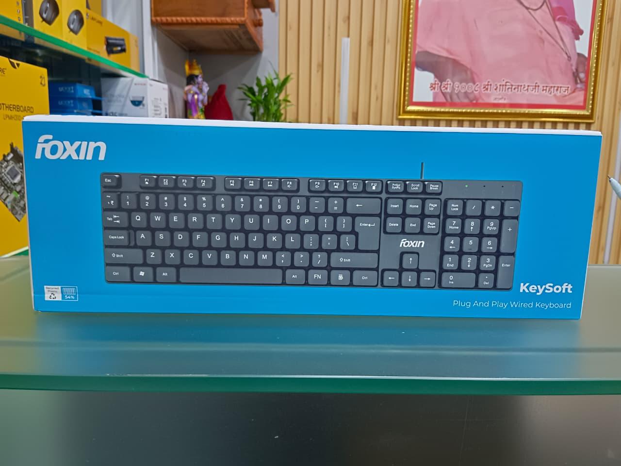 FOXIN KeySoft Wired USB Keyboard