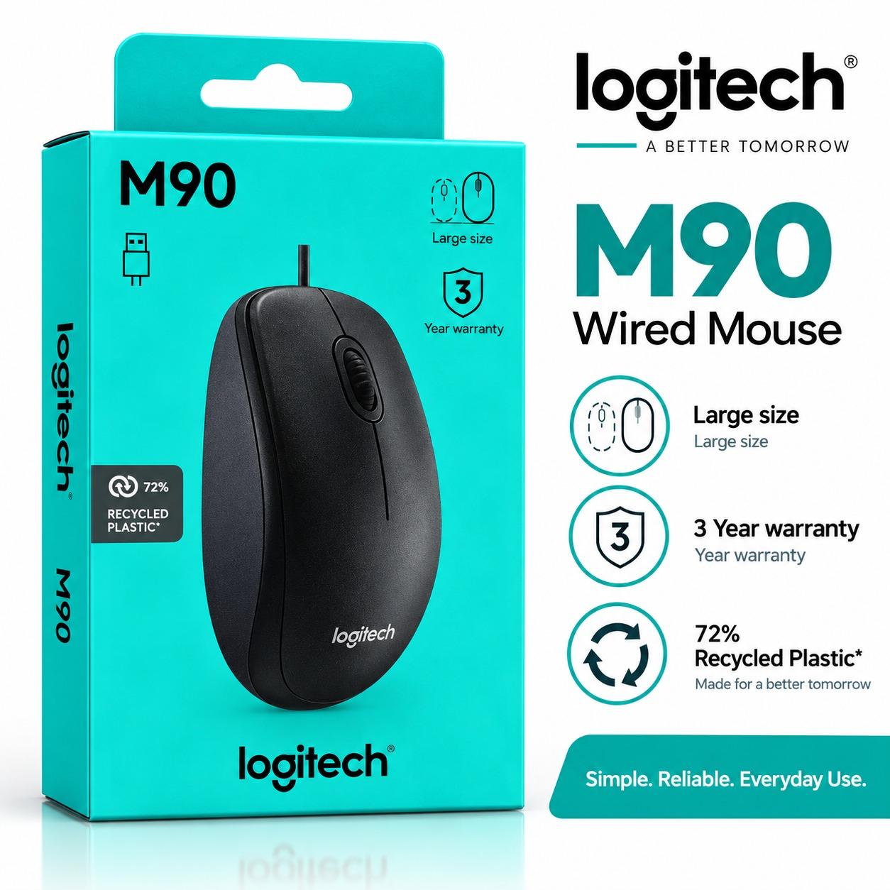 Logitech M90 Wired Mouse